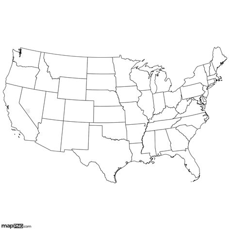 United States Map Black And White USA Map – Lord Of Maps