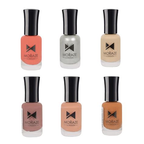 MZ pack of 6 Nude nail Polish – Moraze Cosmetics