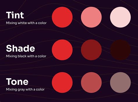 Printable Downloadable Shade Color Wheel