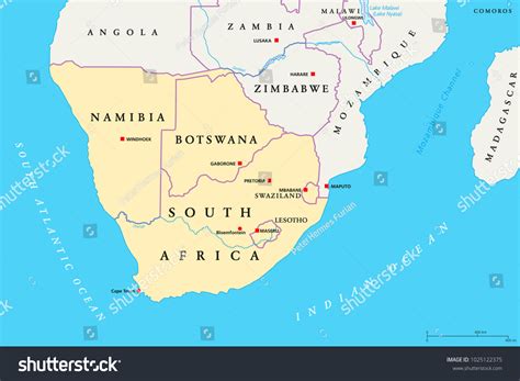 Africa Map Zambezi River