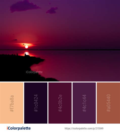 75 Sunset Color Schemes | Curated collection of Color Palettes