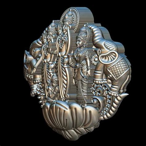 Exquisite Ram Family 3D Print Model Pendant