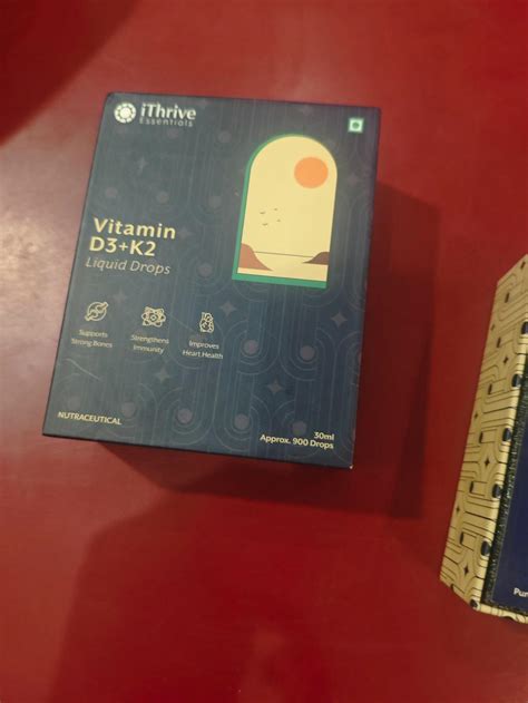 iThrive Essentials Vitamin D3 + K2 in MCT Oil - Liquid Drops (30 mL ...