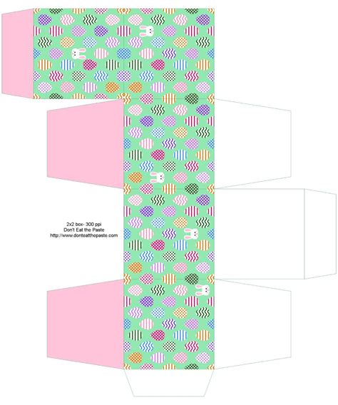 Image result for Paper Box Template Printable Easter