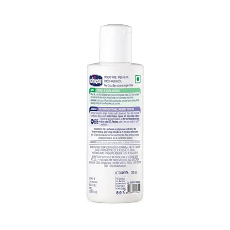 Chicco newborn moment massage oil 200 ml | Baby oil for infant massage