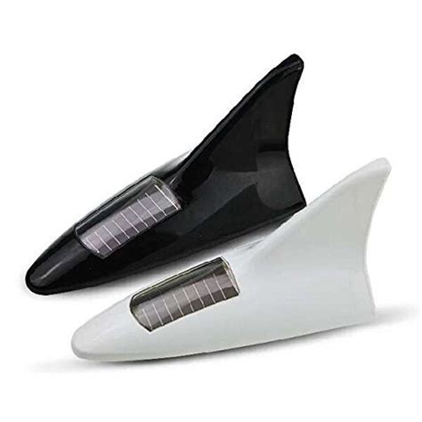 Motoway Eleno Solar 8 LED Roof Spoiler Shark Fin Car Antenna Flashing ...