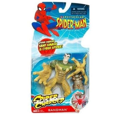 Spectacular Spider Man Animated Action Figure Sandman Spider Charged ...