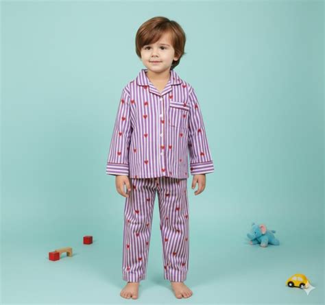 Purple Hearts | Kids Night suit Set |Pure Cotton – SIA Group