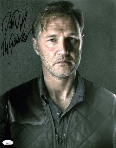 David Morrissey The Walking Dead 11x14 Signed Photo Poster JSA Certifi