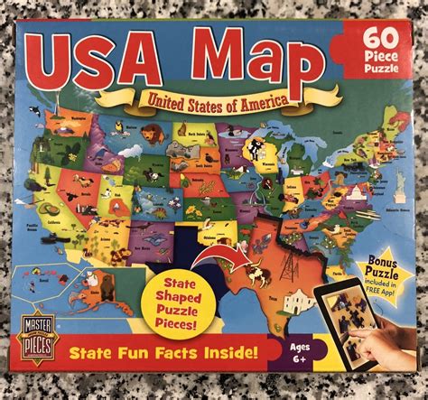Usa Map Jigsaw Puzzle Online USA Map 100 Piece Kids Jigsaw Puzzle By