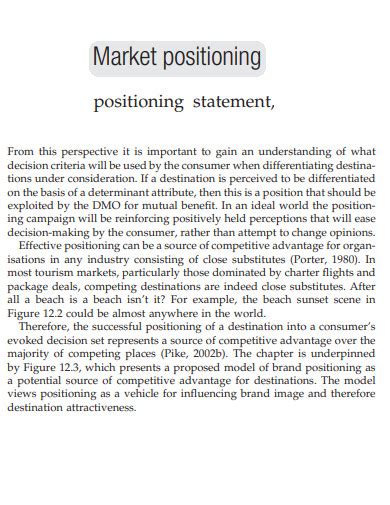 Image result for How to Write a Positioning Statement