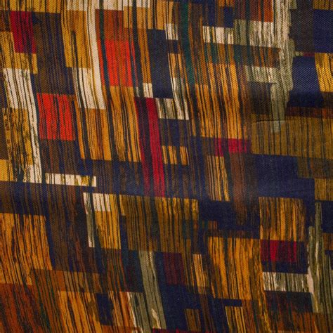 Buy Multi Color Abstract Print Pure Silk Fabric Online at TradeUno ...