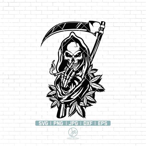 Buy Grim Reaper Svg Smoking Grim Reaper Svg Death Svg Online in India ...