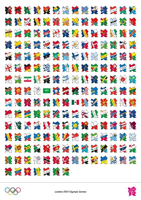 2012 Olympics flags poster : r/vexillology