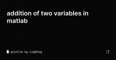 Image result for MATLAB Example for Addition