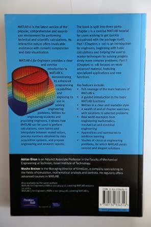 Buy MATLAB 6 for Engineers Book Online at Low Prices in India | MATLAB ...
