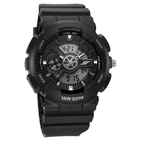 Buy Online SF Sleek All-Black Chronograph Men's Watch - Modern ...