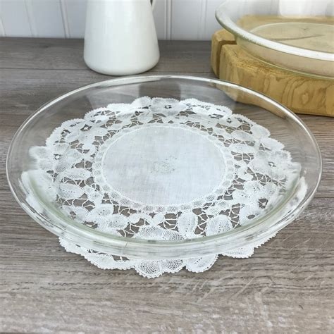 Set of 2 Vintage Pyrex Glass Pie Plates 9 inch Pie Plates | Etsy