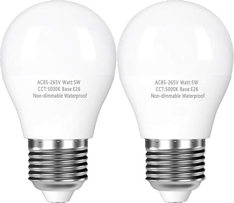 2-Pack Refrigerator Light Bulbs 40 Watt, 5000K Daylight White ...
