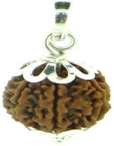 SCSPali 7 Mukhi Rudraksha Pendent with Jgl Lab Certified Silk Dori ...