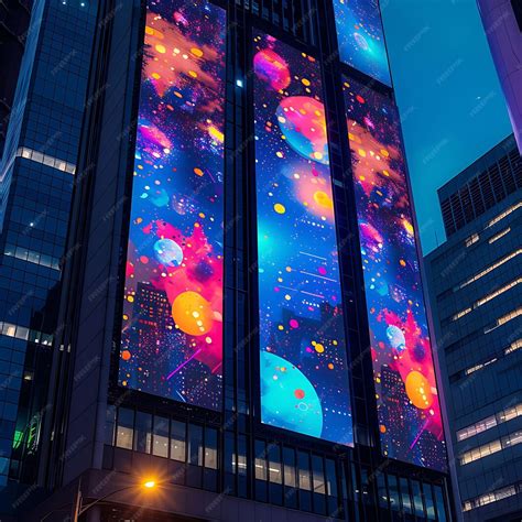 Premium Photo | Design of Projected Video Billboards on Tall Buildings ...
