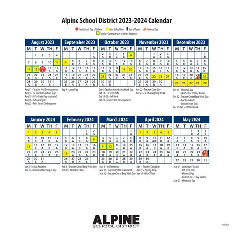 Alpine School District Calendar 2025-2026 (Holiday Breaks) - New School ...
