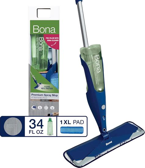 Bona Premium Multi-Surface Floor Spray Mop - Includes Multi-Surface ...