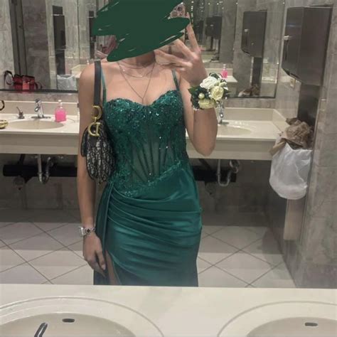 Women's Dress - Green - 4 – Emerald Green Prom Dress … - Gem
