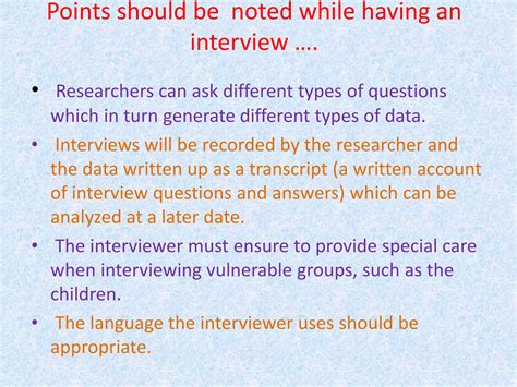 Interview Method of Psychology | PPTX