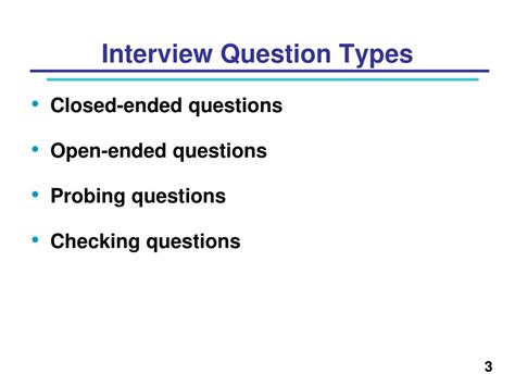 Image result for Three Types of Interview Questions