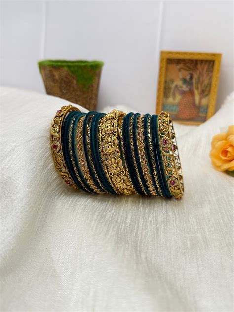 Royal and Elegant Antique Traditional Yet Designer Bridal Bangle Set ...