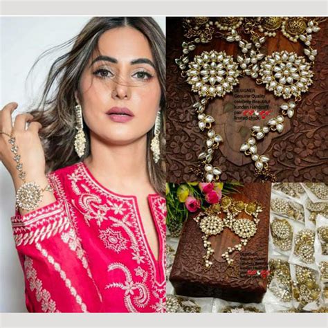 Akruti Collection Gold Plated Kundan Stone And Pearls Hand Harness ...