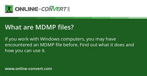 Image result for MDMP File Format