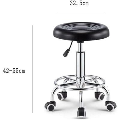 DEKD Tattoo Stool with Wheels Round High Rolling | Ubuy India