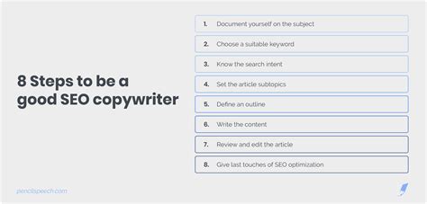 SEO Copywriter: 8 steps to be the best – Pencil Speech