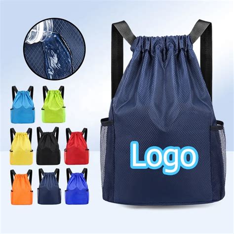 Image result for Waterproof Drawstring Bag Custom Gray
