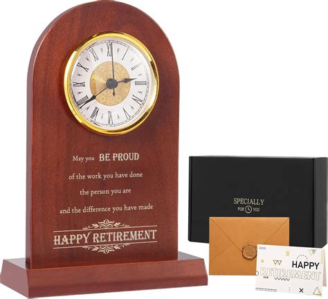Amazon.com: Sipujade Retirement Clock for Woman Men Employee, Happy ...