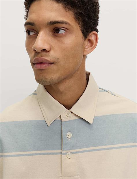 Buy Pure Cotton Striped Rugby Shirt at Marks & Spencer
