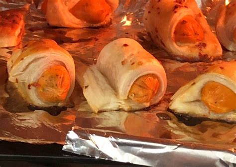 Pig in a blankets Homemade chicken puffs Recipe by Rakhi Ghosh - Cookpad