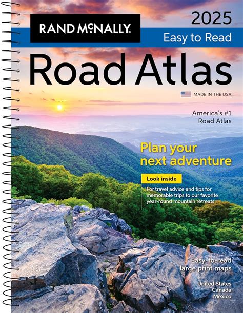 Amazon | Rand McNally Road Atlas 2025: United States, Canada, Mexico ...