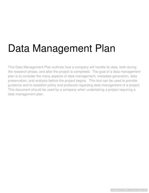 Data Management Plan 的图像结果