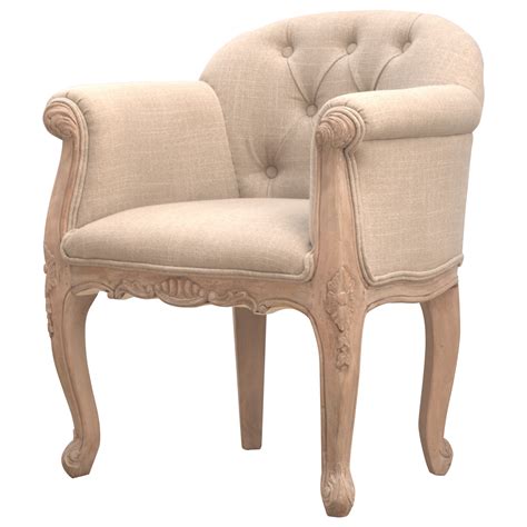 French Style Deep Button Chair - ArtisanFurniture.in