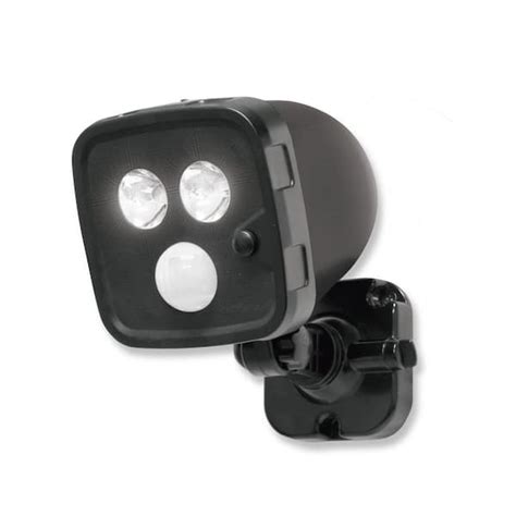 Energizer Black Outdoor Integrated LED Motion Activated Spot Light ...