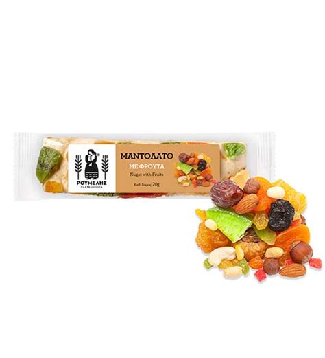 Nougat with fruits-Roumelis-70gr