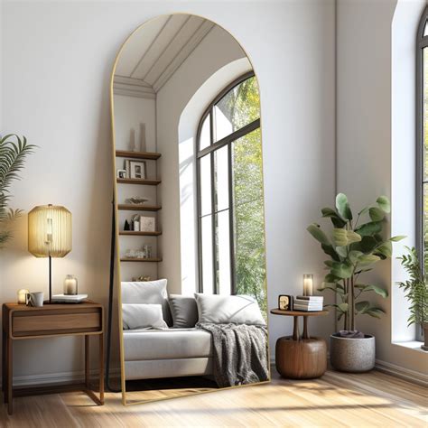 Amazon.com: Anpark Gold Arched Large Oversized Mirror Full Length with ...