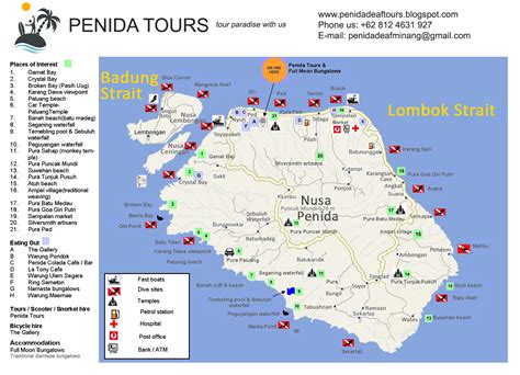 Map Of Bali Nusa Penida
