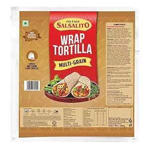 Salsalito Tex Mex Wrap Tortilla Multi-Grain 348 Gram : Amazon.in ...
