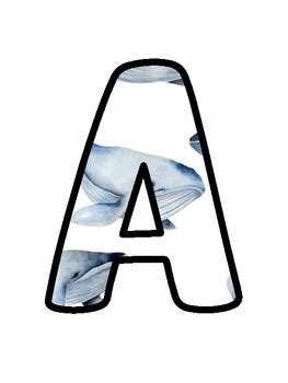 Ocean Bulletin Board Décor Kit, Ocean Letters school resource by Nitin ...
