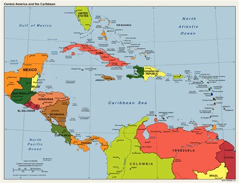 America Caribbean Political Map 1 • Mapsof.net