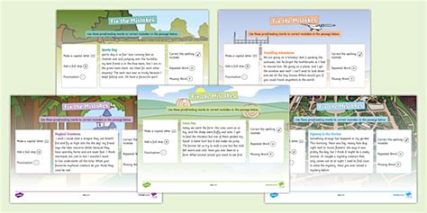 Fix the Mistakes Activity Sheets (teacher made) - Twinkl